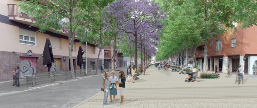 Empiezan las obras para la remodelación del carrer d'Europa en Les Corts