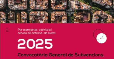 Convocatòria General de subvencions per l’any 2025