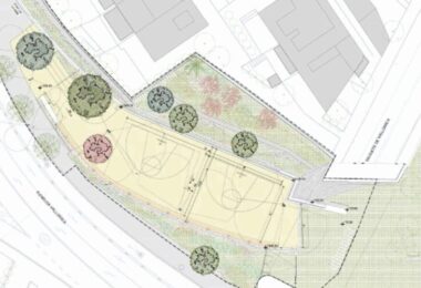 Las obras de la nueva área de 'street basket' de Vallcarca