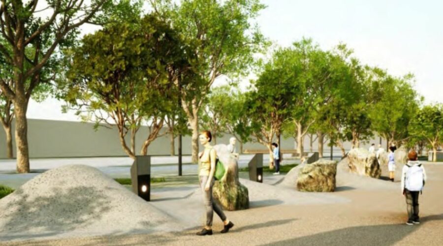 Empiezan las obras del Jardín Geológico de la Zona Universitaria