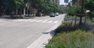 Abre la calle Pi i Margall con un pavimento de la calzada central más resistente