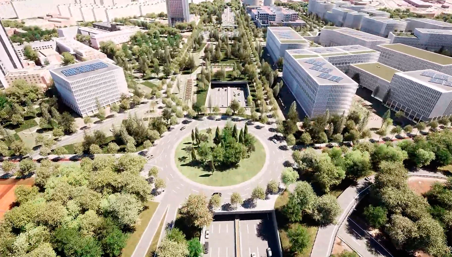 Soterramiento de la Granvia en Hospitalet