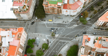 fase de reurbanización de la calle Balmes 1