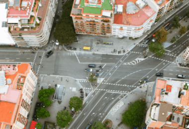 fase de reurbanización de la calle Balmes 1