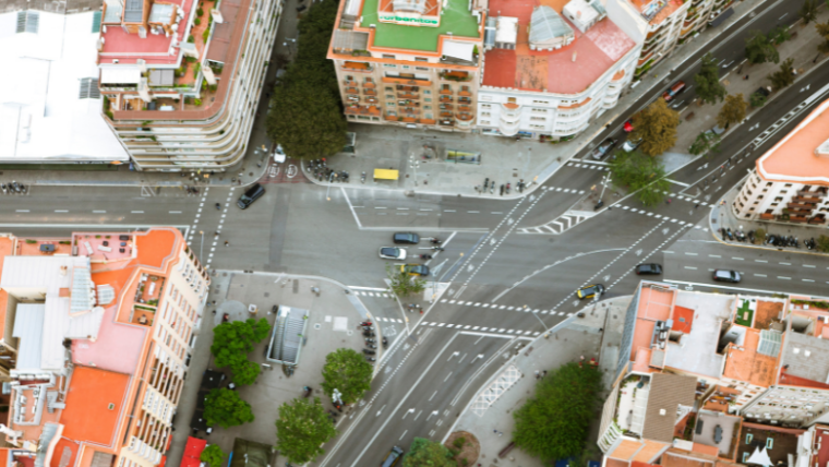 fase de reurbanización de la calle Balmes 1