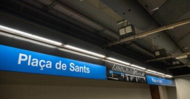 nuevo sistema de refrigeración en los andenes de la estación de metro Plaça de Sants