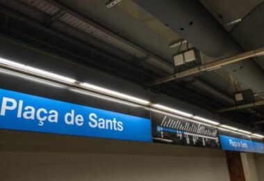 nuevo sistema de refrigeración en los andenes de la estación de metro Plaça de Sants