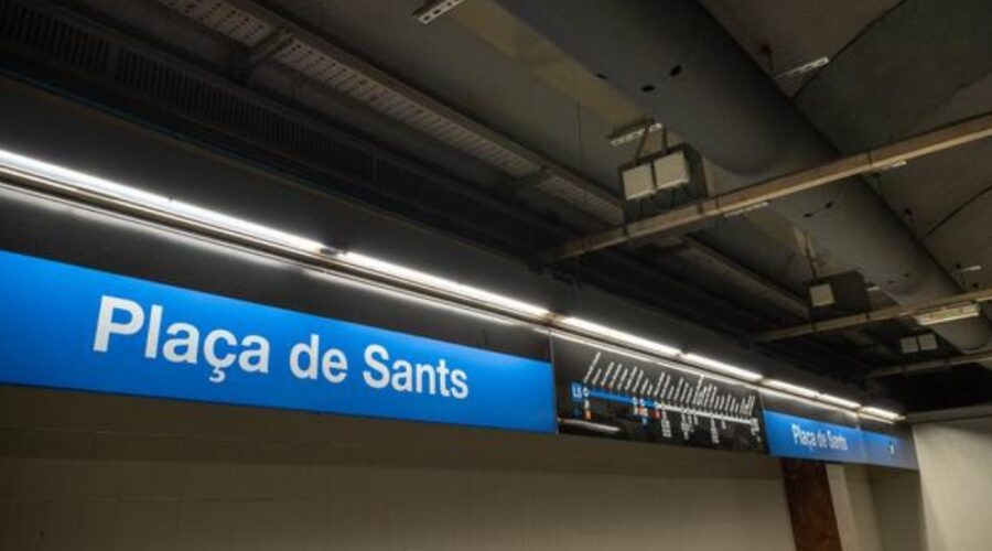 nuevo sistema de refrigeración en los andenes de la estación de metro Plaça de Sants