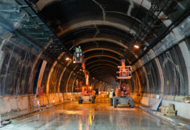 obras del Túnel de la Rovira