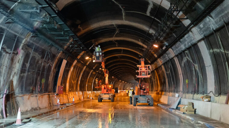 obras del Túnel de la Rovira