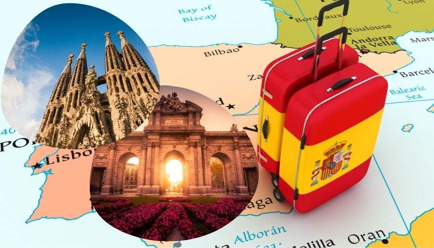 turistas en barcelona y madrid