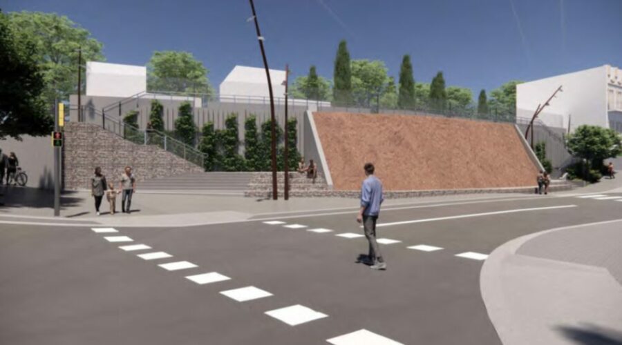 ampliación del acceso al barrio del Coll