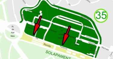 barrio de Canyelles se incorpora al AREA verde de aparcamiento para el vecindario
