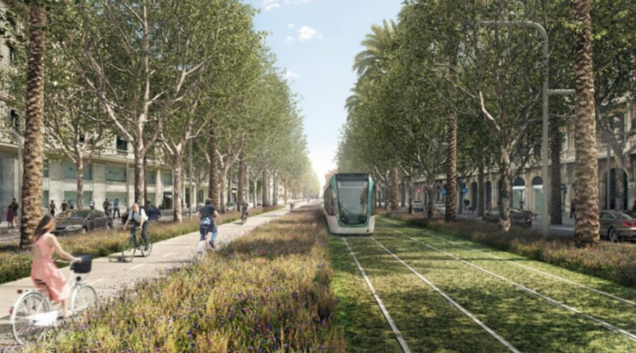 finalizar la conexión del tranvía por la Diagonal