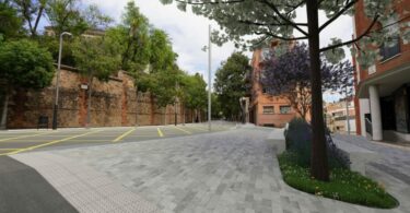 reforma de la plaza de Flandes en el Coll