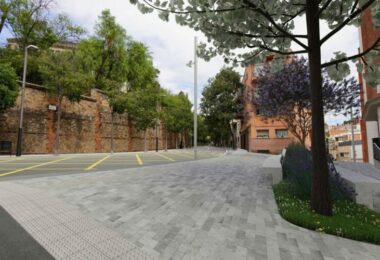 reforma de la plaza de Flandes en el Coll