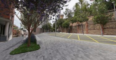 Empiezan las obras de reforma de la plaza de Flandes en el Coll