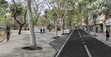 reforma de la calle Artesanía, en el barrio de la Guineueta